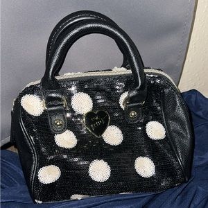 Betsey Johnson Mini Sequin Polka Dot Purse